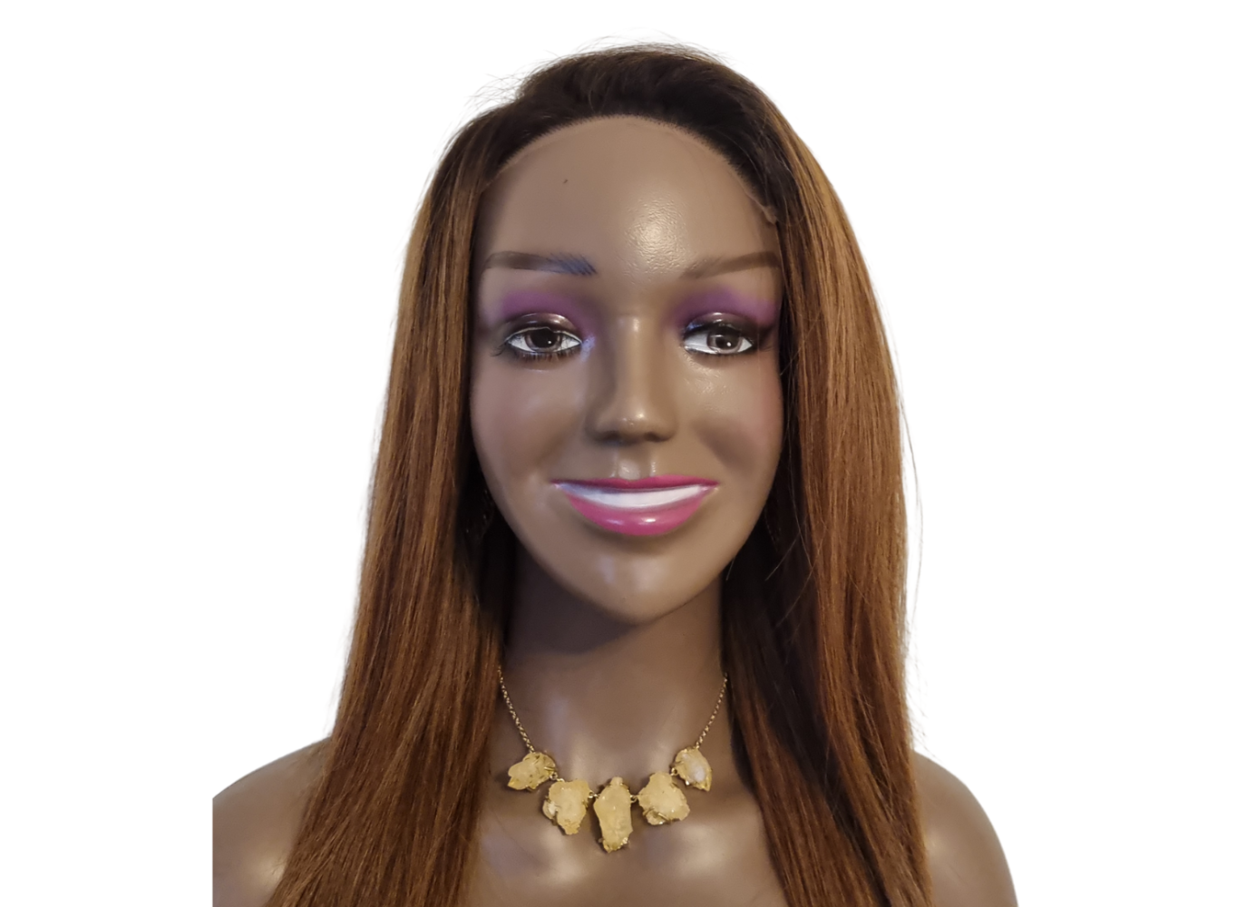 4x4 closure wig, straight hair 16", color light brown, light brown lace